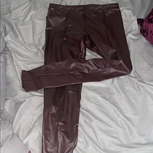 Teyana leather like leggings